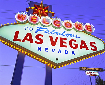 Welcome to Las Vegas sign, Las Vegas, Nevada, USA, North America