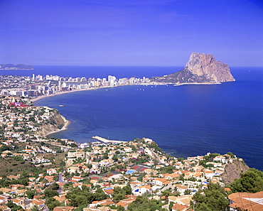 Giant sea rock, Penon de Ifach, Calpe, Costa Blanca, Valencia, Spain, Europe