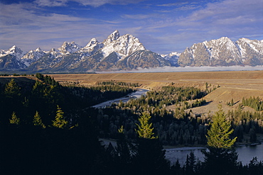 Snake River and the Tetons, Grand Teton National Park, Wyoming, USA, North America