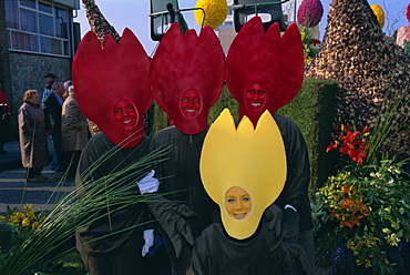 Flower Train Parade, Noordwijk, Holland (The Netherlands), Europe