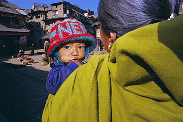 Woman and child, Kathmandu, Nepal, Asia