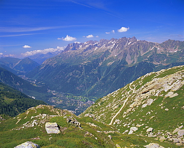 Chamonix valley, Haute Savoie, Rhone Alpes, French Alps, France, Europe