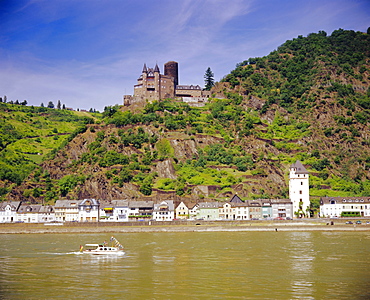 Lorelei Rock, St. Goarshausen, Rhine River, Rhineland-Palatinate, Germany, Europe