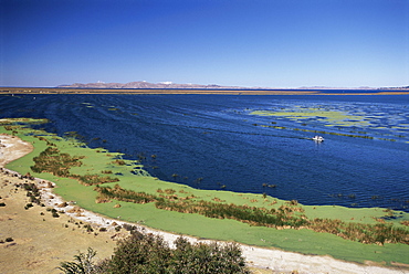 View over Lake Titicaca, near Puno, Peru, South America