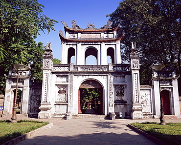 Temple of Literature, Hanoi, Vietnam, Indochina, Southeast Asia, Asia