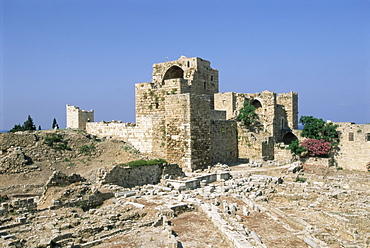 Crusader castle, ancient town of Byblos (Jbail), UNESCO World Heritage Site, Mount Lebanon District, Lebanon, Middle East