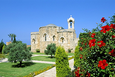 Church of St. John the Baptist, ancient town of Byblos (Jbail), Mount Lebanon district, Lebanon, Middle East