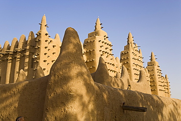 Djenne Mosque, the largest mud structure in the world, UNESCO World Heritage Site, Djenne, Niger Inland Delta, Mali, West Africa, Africa