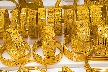 The gold market, Deira, Dubai, United Arab Emirates, Middle East