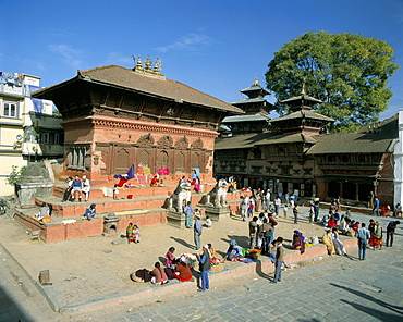 Shiva-Parvati Temple, Durbar Square, Kathmandu, Nepal, Asia