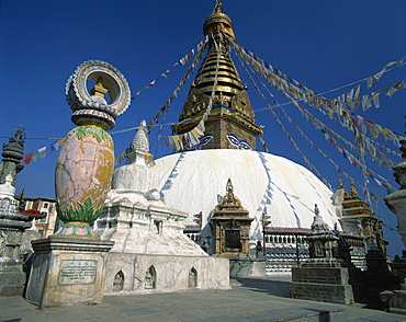 Swayambhunath Stupa,UNESCO World Heritage Site, Kathmandu, Nepal, Asia