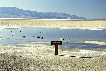 Badwater, lowest point in the U.S.A., Death Valley, California, United States of America (U.S.A.), North America