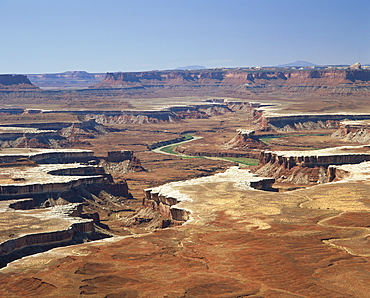 Landscape with Green River in the Island in the Sky District of the Canyonlands National Park, in Utah, USA *** Local Caption ***