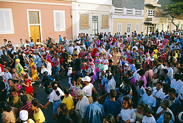 Mardi Gras festival, Mindelo City, Sao Vicente island, Cape Verde Islands, Africa