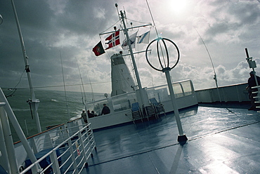 Rolling ship in rough seas, Hurricane Force 12