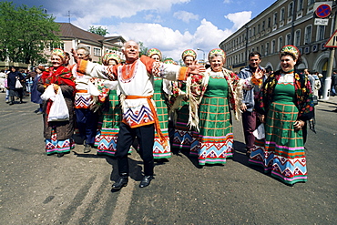 Dancers, Summer festival, Sergiev Posad, Russia, Europe