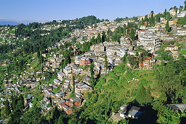 Darjeeling, old British hill station established in the 1800s, West Bengal, India