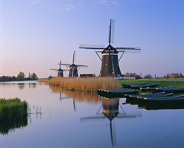 Windmills, Leidschendam, Holland (The Netherlands), Europe