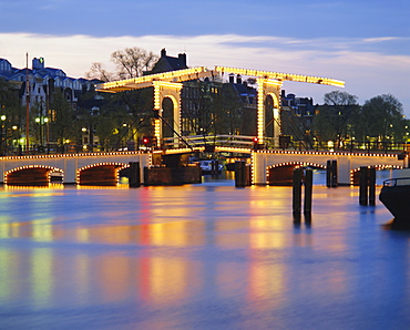 Magere Brug, the Skinny Bridge, Amsterdam, Netherlands