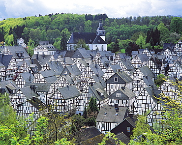 Houses in Freudenberg, Westphalia, Germany