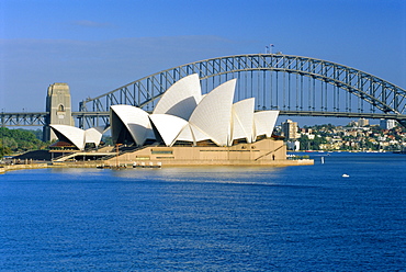 Opera House and Sydney Harbour Bridge, Sydney, New South Wales, Australia