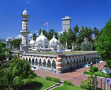 Masjid Jamek Mosque (Friday Mosque), built in 1909, near Merdeka Square, Kuala Lumpur, Malaysia, Southeast Asia, Asia