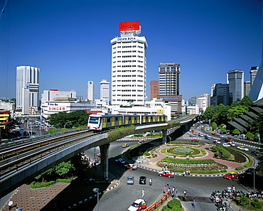 New Light Rail Transit (L.R.T.) system, Kuala Lumpur, Malaysia, Southeast Asia, Asia