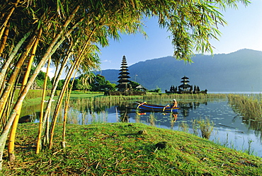 Candikuning (Candi Kuning) Temple, Lake Bratan, Bali, Indonesia