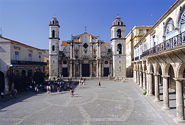 La Catedrale de San Cristobal de la Havana (cathedral), city of Havana, Cuba, West Indies, Central America