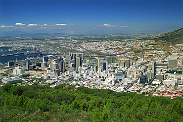 City centre from Signal Hill, Cape Town, South Africa, Africa