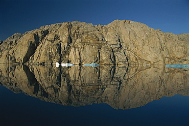 Small icebergs in Prins Christian Sund, Greenland, Polar Regions