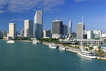 City skyline, Miami, Florida, United States of America (U.S.A.), North America