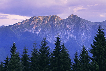 Mount Giewont and Zakopane, Tatra mountains, Poland, Europe