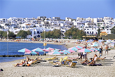 Agios Georgios beach, island of Naxos, Hora, Cyclades, Greece, Europe