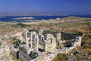 Archaeological site, Delos, Cyclades Islands, Greek Islands, Greece, Europe