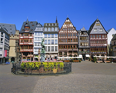 Romerberg, the 14th century central square, Frankfurt-am-Main, Hessen, Germany, Europe