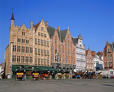 Main Town Square, Bruges, Belgium, Europe