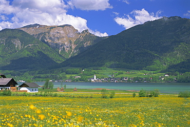 Lake Wolfgangsee, St. Wolfgang, the Salzkammergut, Austria, Europe