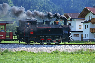 Steam train, Ziller Valley, The Tirol, Austria, Europe