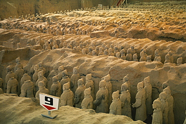 The Terracotta Warriors at Xian, China, Asia