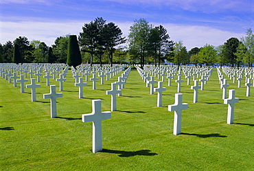 American cemetery, Colleville, Normandy D-Day landings, Normandie (Normandy), France, Europe