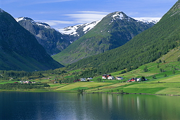 Scenery near Songdal, Western Fjords, Norway, Scandinavia, Europe