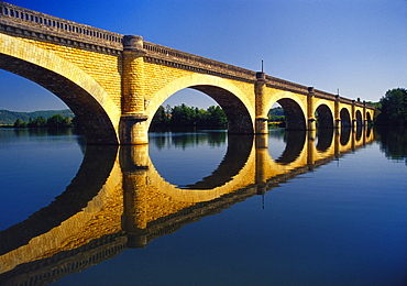 Bridge Over the Dordogne River, Aquitaine, France