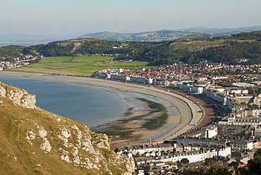 Llandudno, seen from the Great Orme, Conwy County, North Wales, United Kingdom, Europe