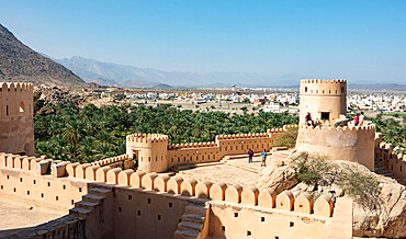 Nakhl Fort on northern edge of Jabal Akhdar, Oman, Middle East