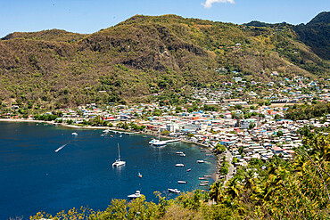 Town of Soufriere, Caribbean island of St. Lucia, Windward Islands, West Indies, Caribbean, Central America