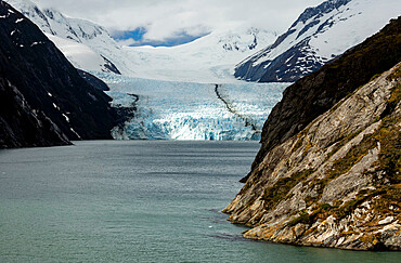 Glacier Garibaldi, north side of Beagle Channel, Tierra del Fuego, Chile, South America