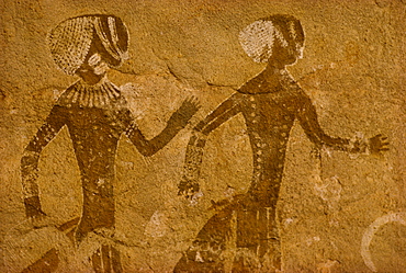 Tassili rock painting, Tanzoumaitak, Algeria, Africa