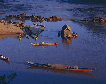 Meking River at Pakbeng, Laos, Indochina, Asia