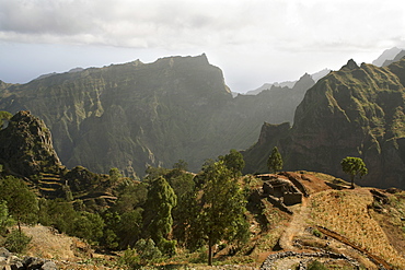 Road between Porto Novo and Ribeira Grande, Santo Antao, Cape Verde Islands, Africa